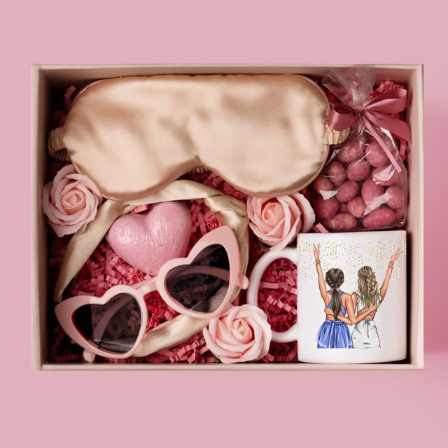 Kreator Postaci: Przyjaciółki Trzydziestka - Zestaw prezentowy z kubkiem i satynową opaską