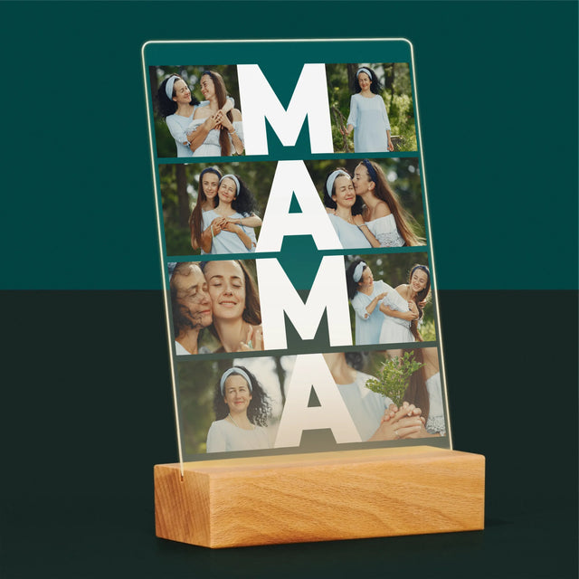 Fotokolaż: Mama - Wydruk Na Szkle Akrylowym