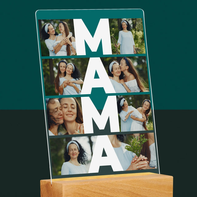 Fotokolaż: Mama - Wydruk Na Szkle Akrylowym