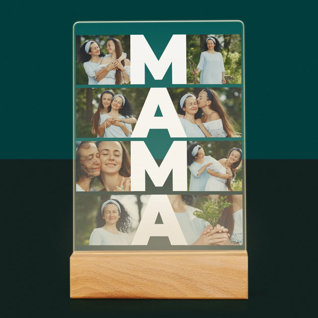 Fotokolaż: Mama - Wydruk Na Szkle Akrylowym