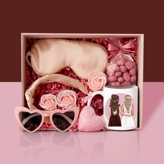 Kreator Postaci: Najlepsza Świadkowa - Zestaw prezentowy z kubkiem i satynową opaską