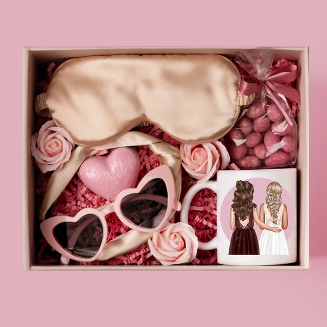 Kreator Postaci: Najlepsza Świadkowa - Zestaw prezentowy z kubkiem i satynową opaską