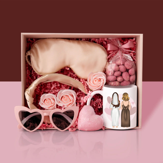 Kreator Postaci: Świadkowa - Zestaw prezentowy z kubkiem i satynową opaską