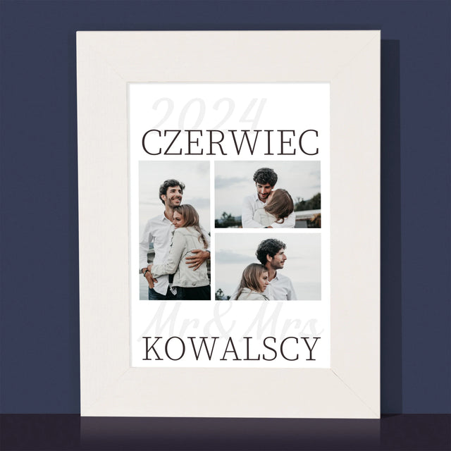 Fotokolaż: Mr&Mrs Data - Ramka Na Zdjęcie