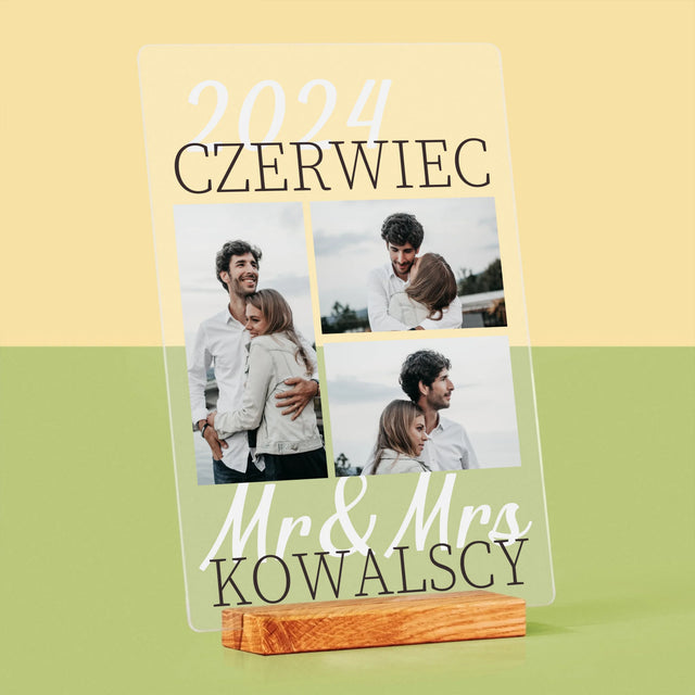 Fotokolaż: Mr&Mrs Data - Wydruk Na Szkle Akrylowym