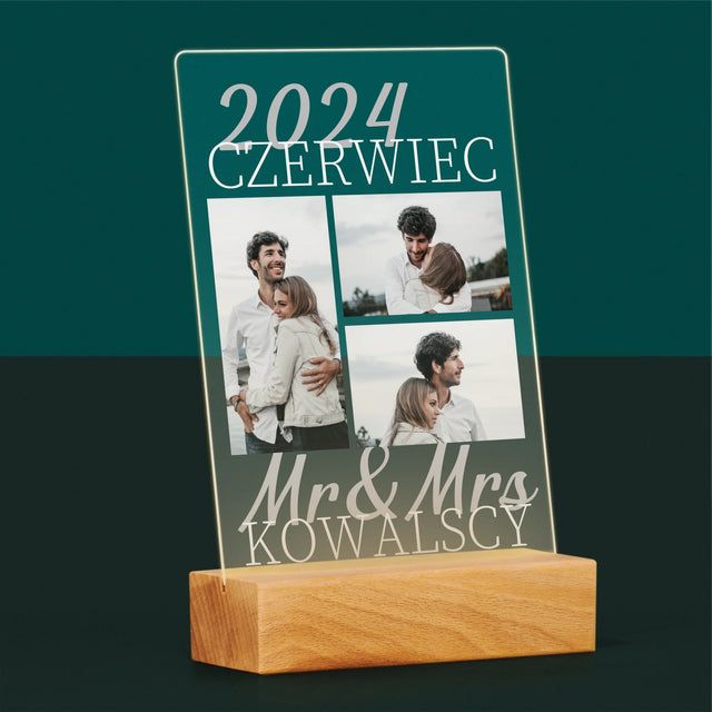 Fotokolaż: Mr&Mrs Data - Wydruk Na Szkle Akrylowym