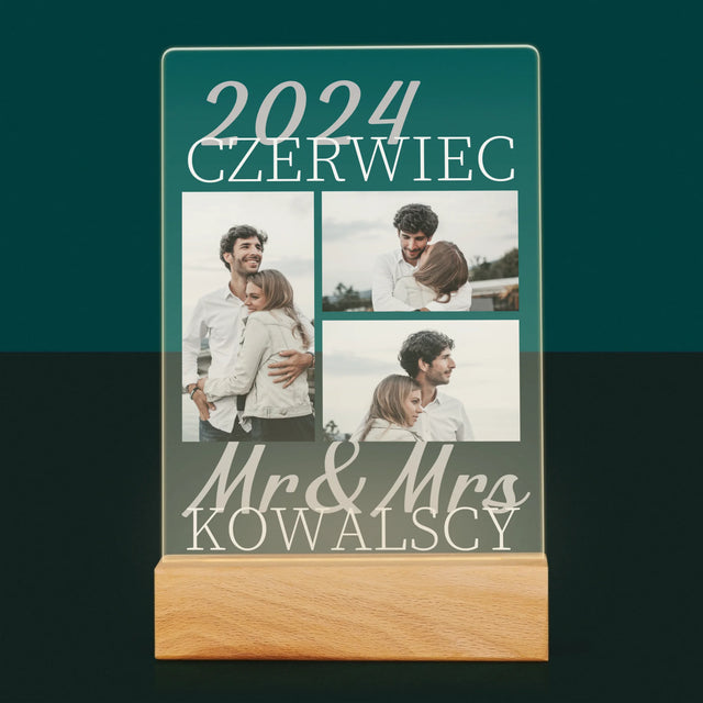 Fotokolaż: Mr&Mrs Data - Wydruk Na Szkle Akrylowym