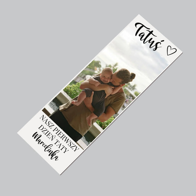 Zdjęcie I Podpis: Pierwszy Dzień Tatusia - Magnes Na Lodówkę