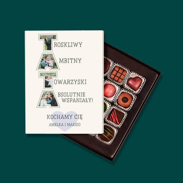 Słowo Ze Zdjęć: Dlaczego Kocham Tatę - Personalizowane Praliny