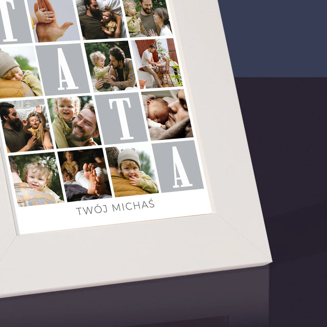 Fotokolaż: Tato Kocham Cię Za Wszystko - Ramka Na Zdjęcie