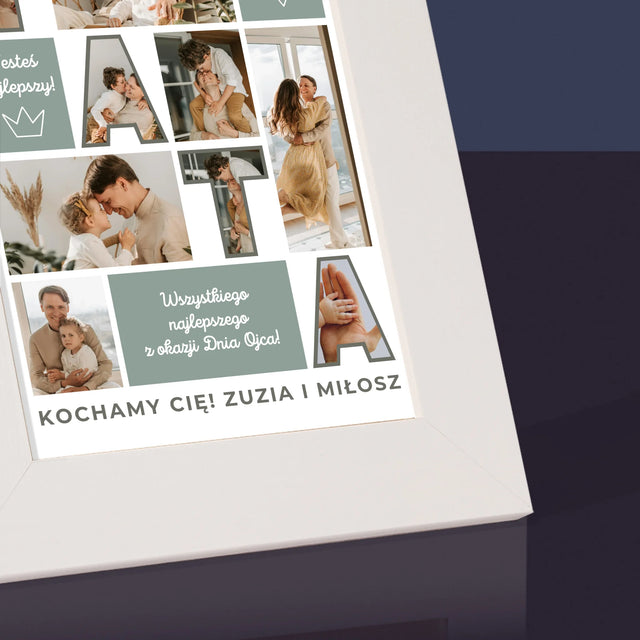 Fotokolaż: Tata Kafelki - Ramka Na Zdjęcie