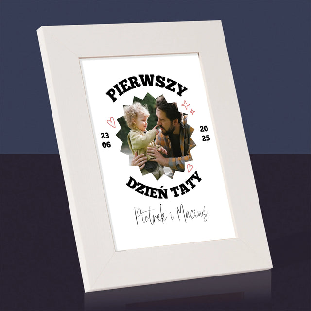 Zdjęcie I Podpis: Pierwszy Dzień Taty Razem - Ramka Na Zdjęcie