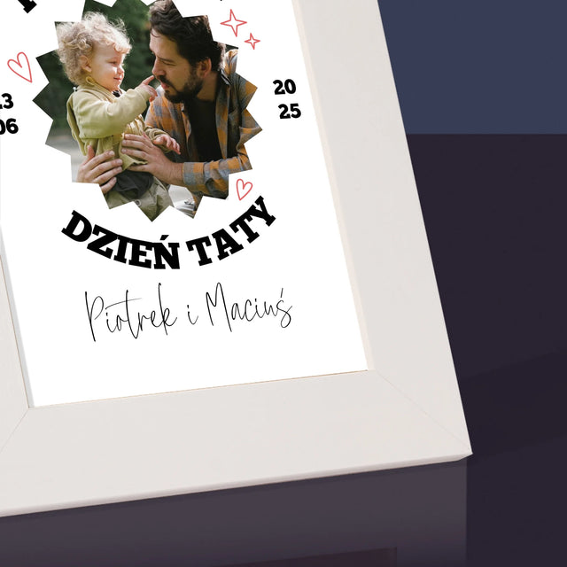 Zdjęcie I Podpis: Pierwszy Dzień Taty Razem - Ramka Na Zdjęcie