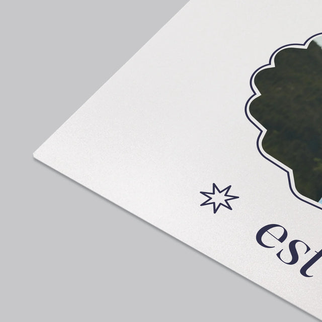 Zdjęcie I Podpis: Best Dad Established - Podkładka Na Biurko