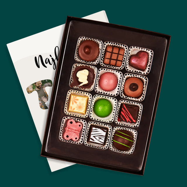 Zdjęcie I Podpis: Najlepszy Tata Serce - Personalizowane Praliny