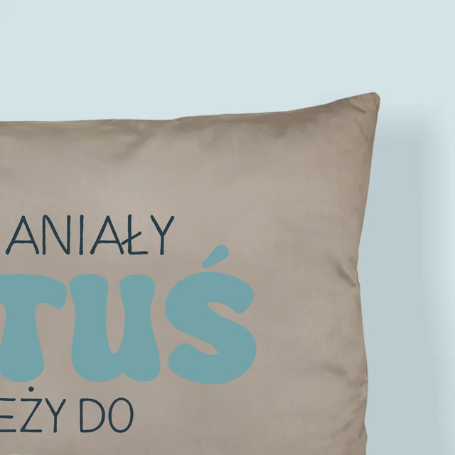 Zdjęcie I Podpis: Tatuś Należy Do - Poduszka z Nadrukiem