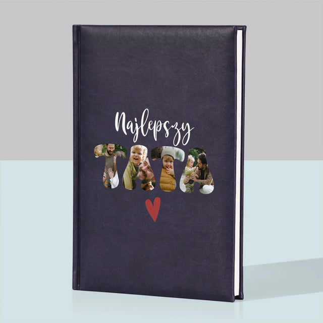Zdjęcie I Podpis: Najlepszy Tata Serce - Notes Książkowy