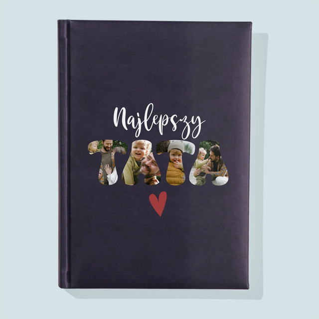 Zdjęcie I Podpis: Najlepszy Tata Serce - Notes Książkowy