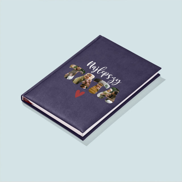 Zdjęcie I Podpis: Najlepszy Tata Serce - Notes Książkowy