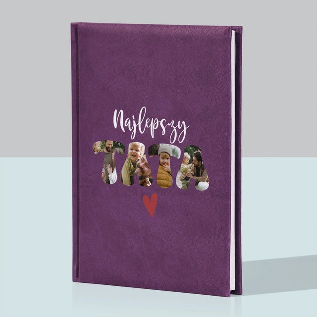 Zdjęcie I Podpis: Najlepszy Tata Serce - Notes Książkowy