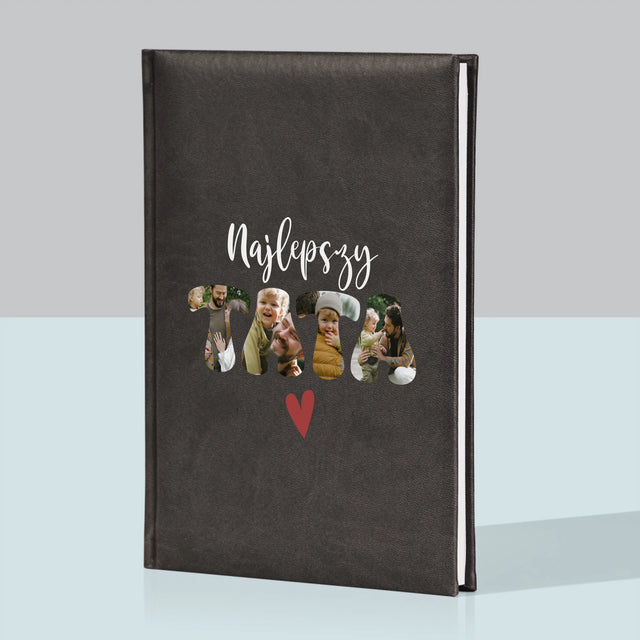 Zdjęcie I Podpis: Najlepszy Tata Serce - Notes Książkowy
