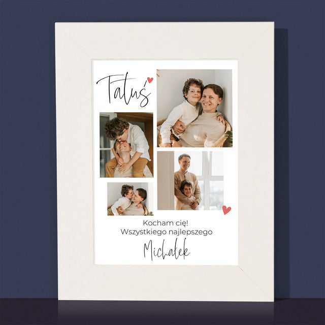 Fotokolaż: Tatusiu Kocham Cię - Ramka Na Zdjęcia