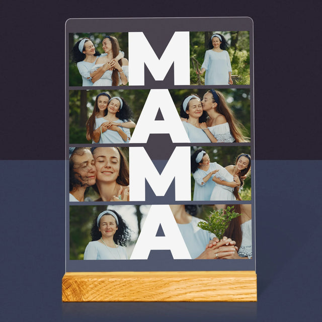 Fotokolaż: Mama - Wydruk Na Szkle Akrylowym