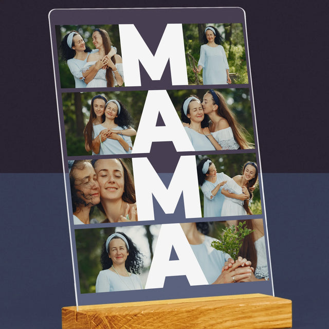 Fotokolaż: Mama - Wydruk Na Szkle Akrylowym