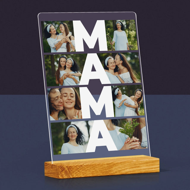 Fotokolaż: Mama - Wydruk Na Szkle Akrylowym