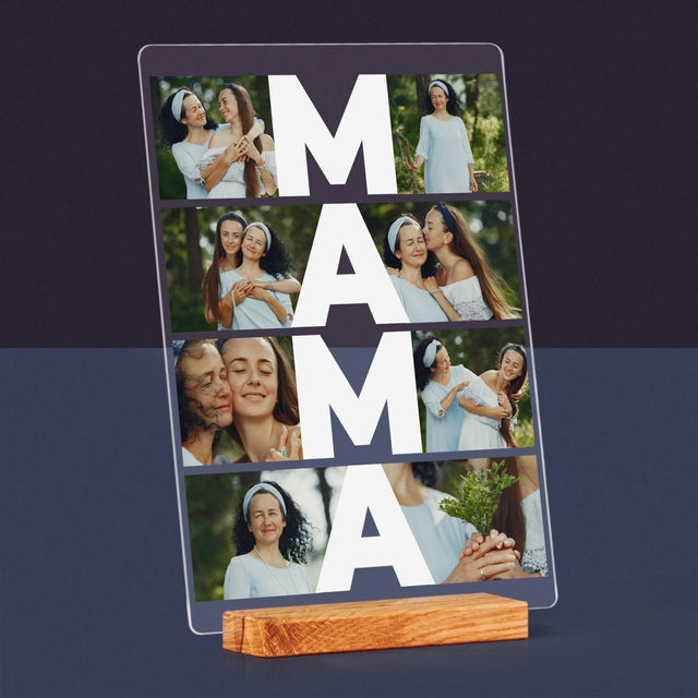 Fotokolaż: Mama - Wydruk Na Szkle Akrylowym