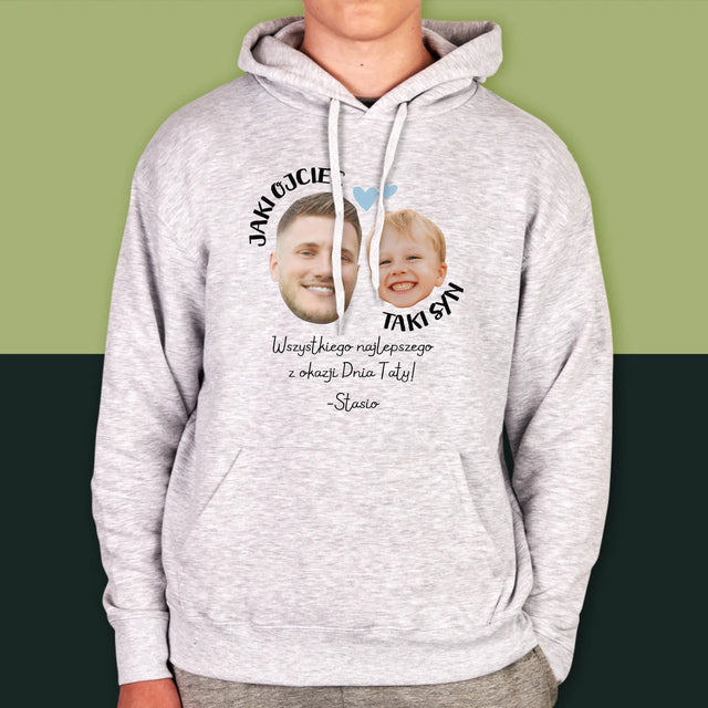 Twoja Postać: Jaki Ojciec Taki Syn - Bluza Męska Z Kapturem