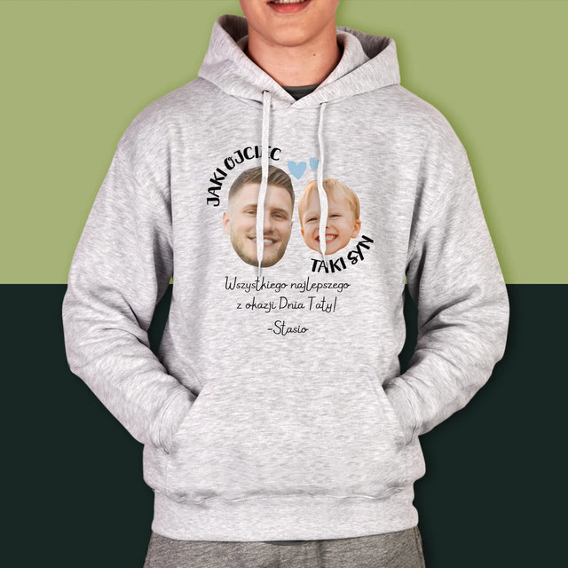Twoja Postać: Jaki Ojciec Taki Syn - Bluza Męska Z Kapturem