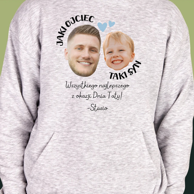 Twoja Postać: Jaki Ojciec Taki Syn - Bluza Męska Z Kapturem