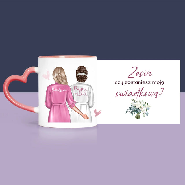 Kreator Postaci: Czy Zostaniesz Moją Świadkową - Zestaw Prezentowy z Kubkiem, Misiem i Słodkościami