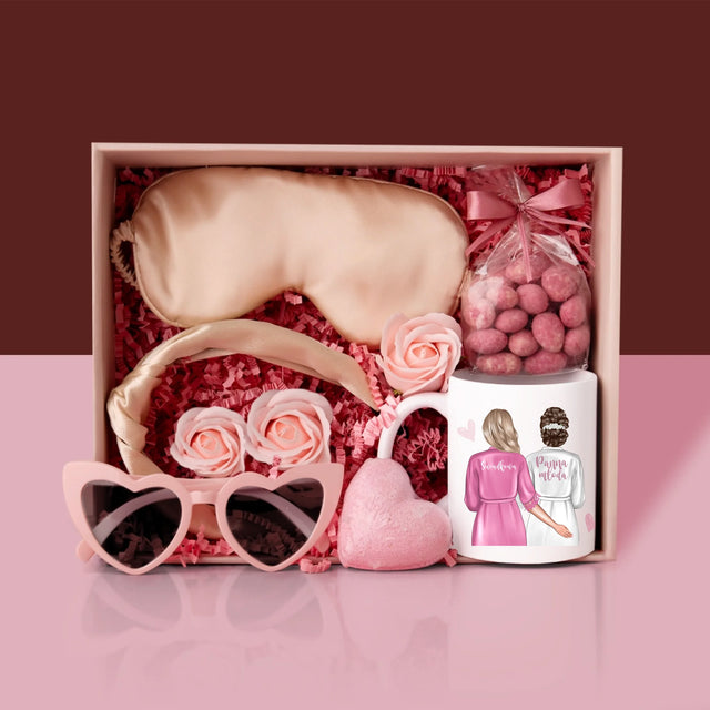 Kreator Postaci: Czy Zostaniesz Moją Świadkową - Zestaw prezentowy z kubkiem i satynową opaską