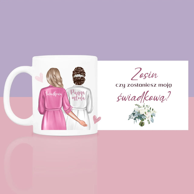 Kreator Postaci: Czy Zostaniesz Moją Świadkową - Zestaw prezentowy z kubkiem i różanym spa