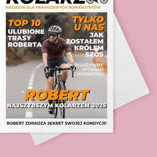 Okładka Magazynu: Najszybszy Kolarz - Kartka z Życzeniami