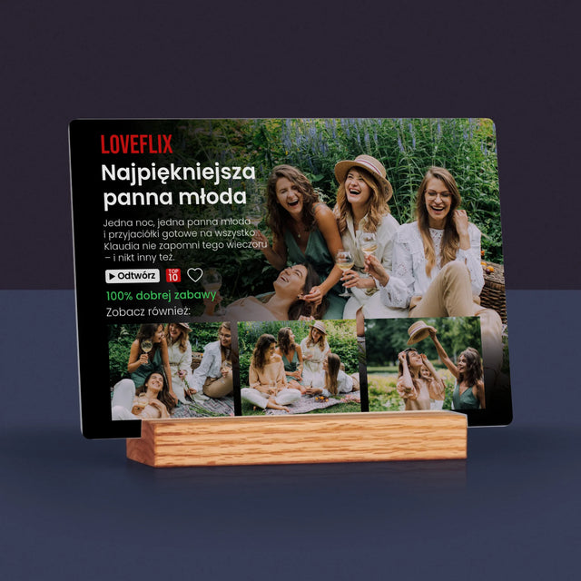 Fotokolaż: Plakat Netflix Wieczór Panieński - Wydruk Na Szkle Akrylowym