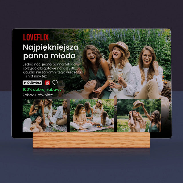 Fotokolaż: Plakat Netflix Wieczór Panieński - Wydruk Na Szkle Akrylowym