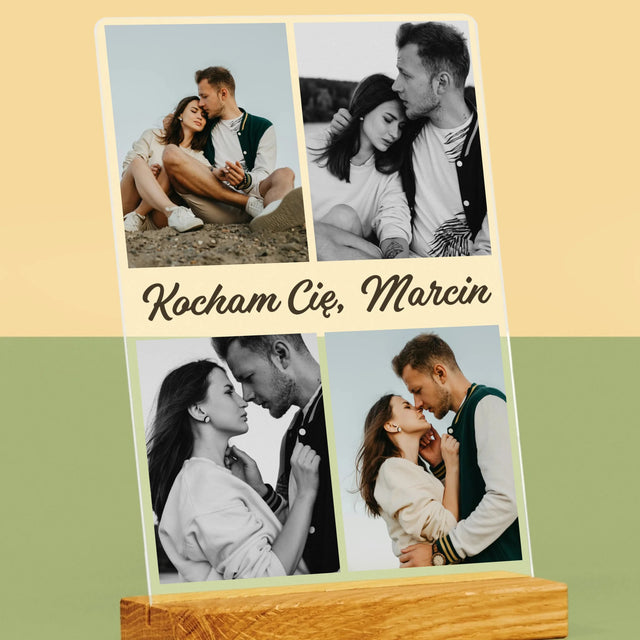 Fotokolaż: Zdjęcia Dla Dziewczyny - Wydruk Na Szkle Akrylowym