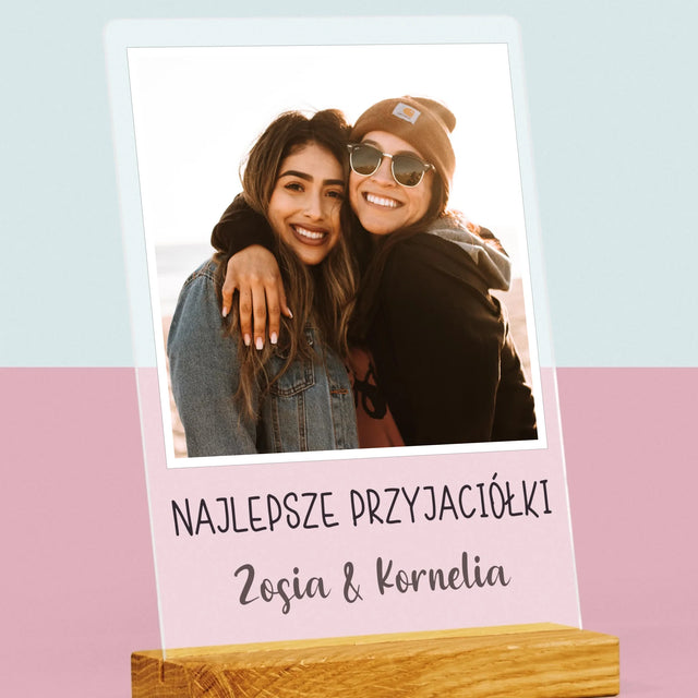 Zdjęcie I Podpis: Dla Przyjaciółki - Wydruk Na Szkle Akrylowym