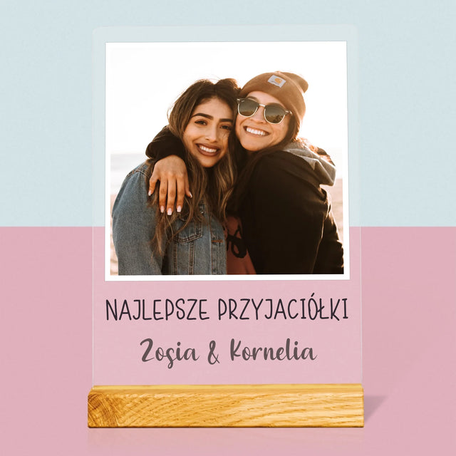 Zdjęcie I Podpis: Dla Przyjaciółki - Wydruk Na Szkle Akrylowym