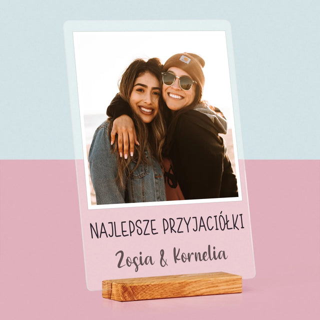 Zdjęcie I Podpis: Dla Przyjaciółki - Wydruk Na Szkle Akrylowym