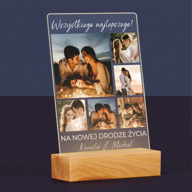 Fotokolaż: Ślubny - Wydruk Na Szkle Akrylowym