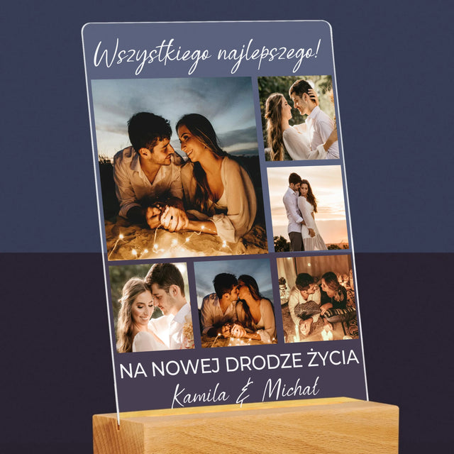 Fotokolaż: Ślubny - Wydruk Na Szkle Akrylowym