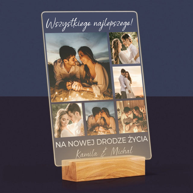 Fotokolaż: Ślubny - Wydruk Na Szkle Akrylowym