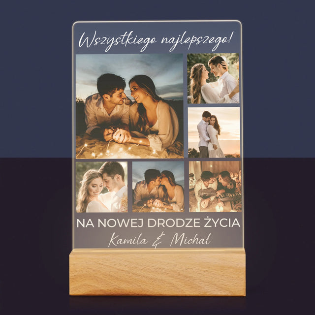 Fotokolaż: Ślubny - Wydruk Na Szkle Akrylowym