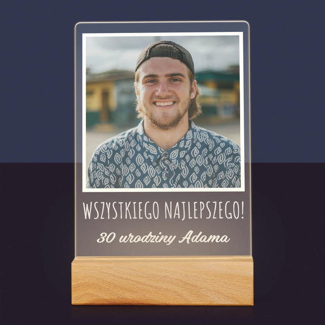 Zdjęcie I Podpis: Na Urodziny - Wydruk Na Szkle Akrylowym