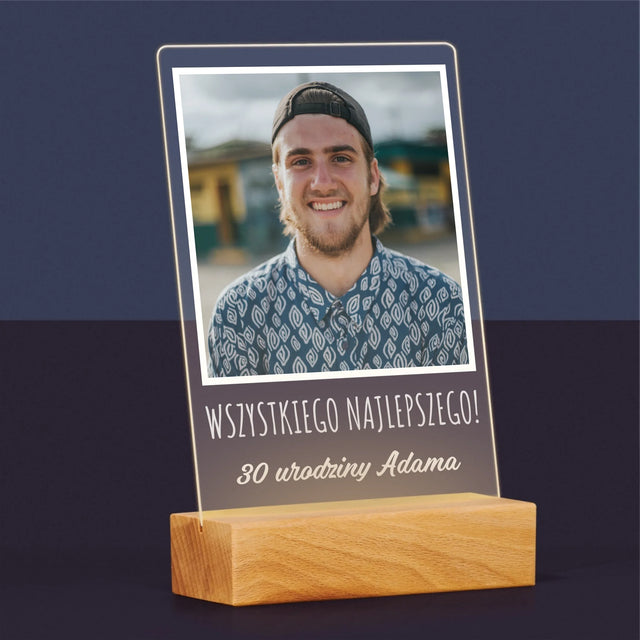 Zdjęcie I Podpis: Na Urodziny - Wydruk Na Szkle Akrylowym