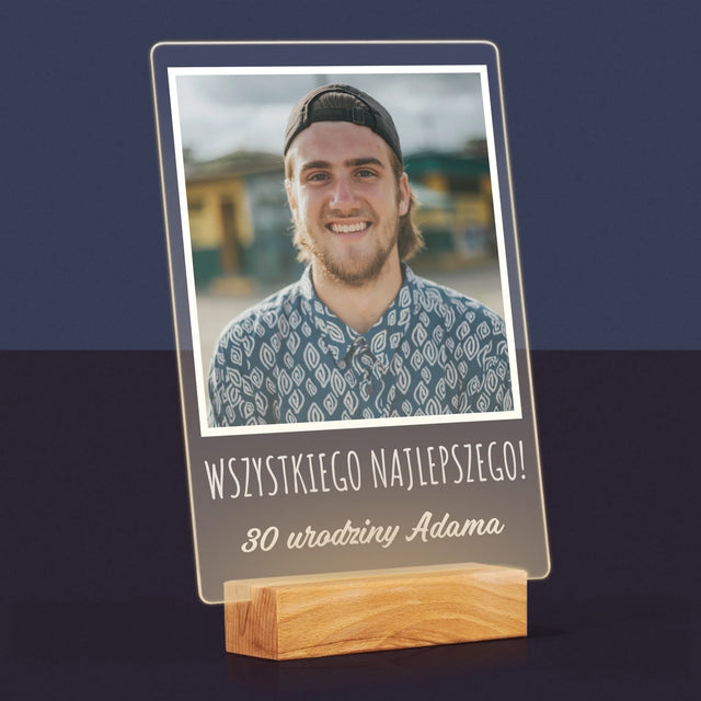 Zdjęcie I Podpis: Na Urodziny - Wydruk Na Szkle Akrylowym